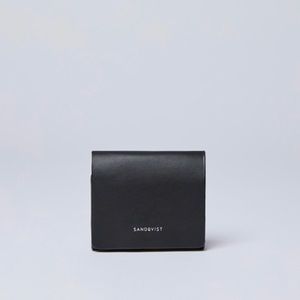 Sandqvist Uma Wallet in Black & Maroon